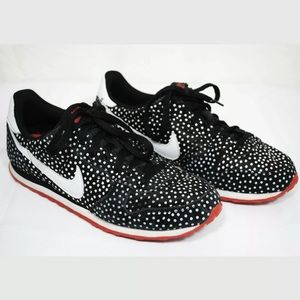 NIKE Genicco Black White Polka Dot Women Shoe 9.5